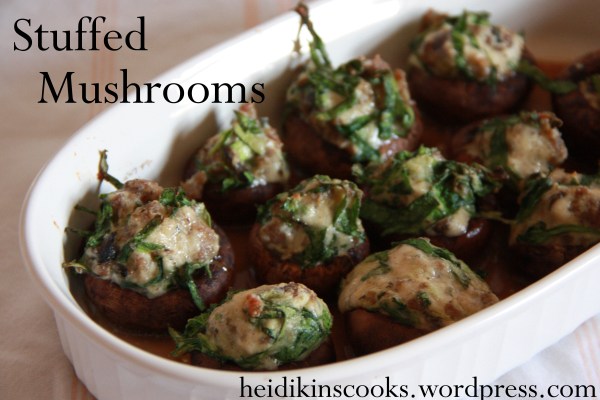 Stuffed Mushrooms_heidikinscooks