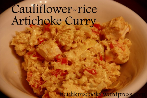 Cauliflower-rice Artichoke Curry_heidikinscooks_March 2013