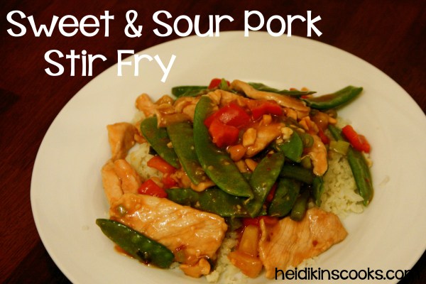 SweetSour Pork Stir Fry_heidikinscooks_Dec 2013