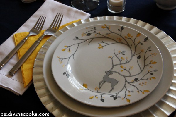 Tablescape Christmas Pottery Barn Caribou Luxe 2_heidikinscooks_Dec 2013
