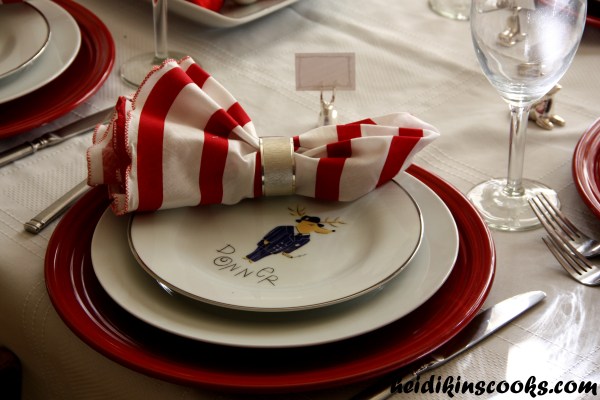 Tablescape_Christmas Pottery Barn Reindeer Plates 13_heidikinscooks_Dec 2013