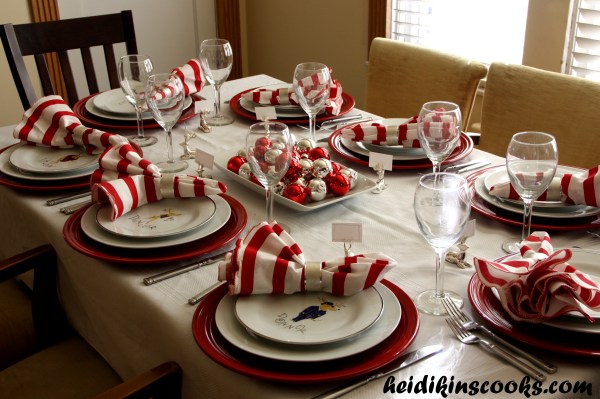 Tablescape_Christmas Pottery Barn Reindeer Plates 15_heidikinscooks_Dec 2013