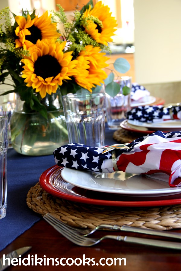 4th July Patriotic Tablescape 3_heidikinscooks_June 2014