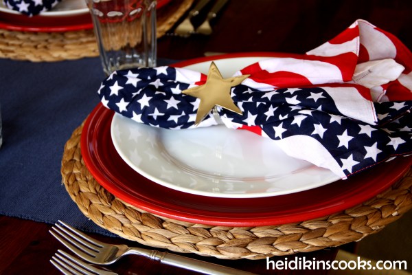 4th July Patriotic Tablescape 5_heidikinscooks_June 2014